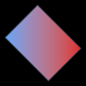 A gradient clipped to a rotated rectangle