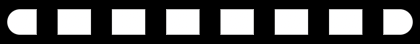 A line with flat ended dashes
