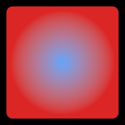 A radial gradient