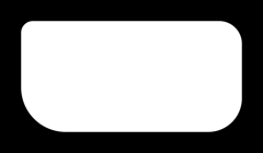 A rectangle with a different radius on each corner