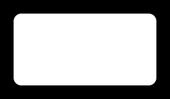 A rectangle with rounded corners