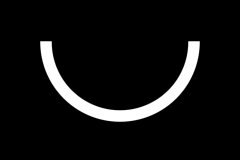 A ring with flat end caps