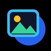An SVG icon drawn on top of a circle